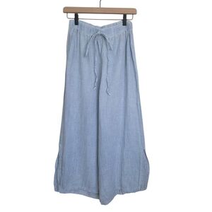 Tempo Paris | Linen Wide Leg Elastic Waist Pants Made in Italy